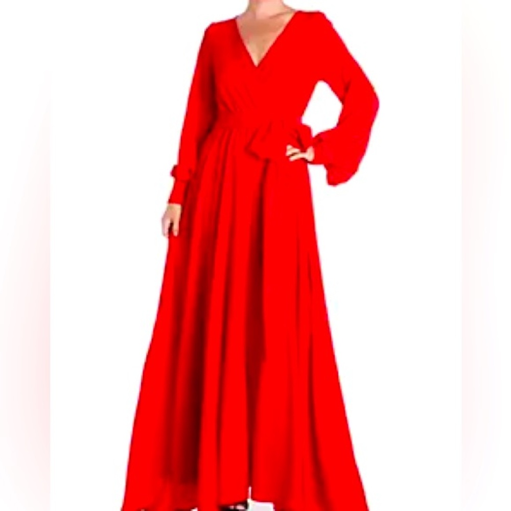 Megan Los Angeles Red Dress Size L